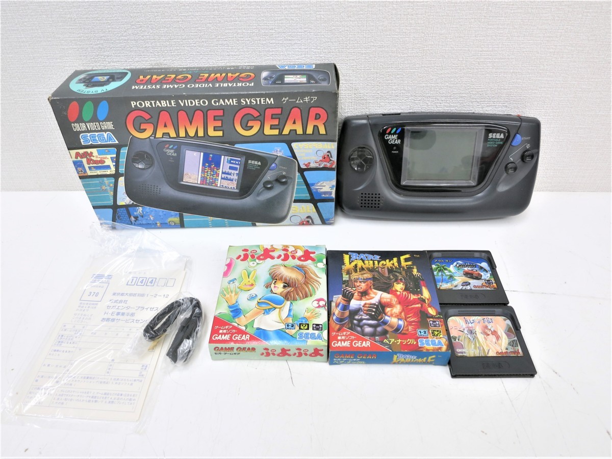□SEGA GAME GEAR本体&ソフト10本セット 【ジャンク品】 *⑪