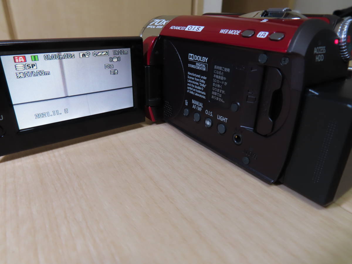 パナソニック Panasonic レッド デジタルビデオカメラ HC-V210M
