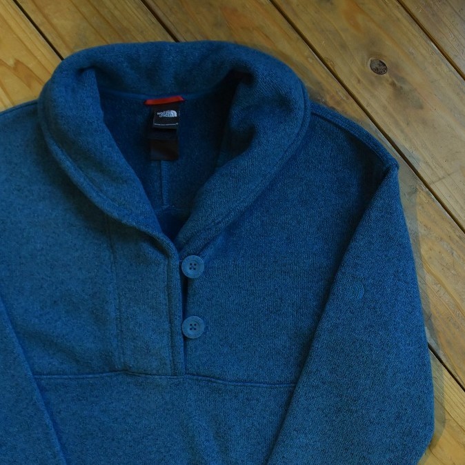 USA古着 ノースフェイス The North Face ベターセーター プルオーバー レディース Lサイズ ショールカラー アウトドア 内側フリース J1616 NORTH FACE THE 古着 フリースジャケット 90\u0027s