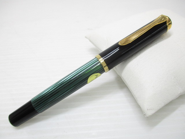 2110AB006 Pelikan ペリカン 万年筆 EF ペン先14C/585 緑縞