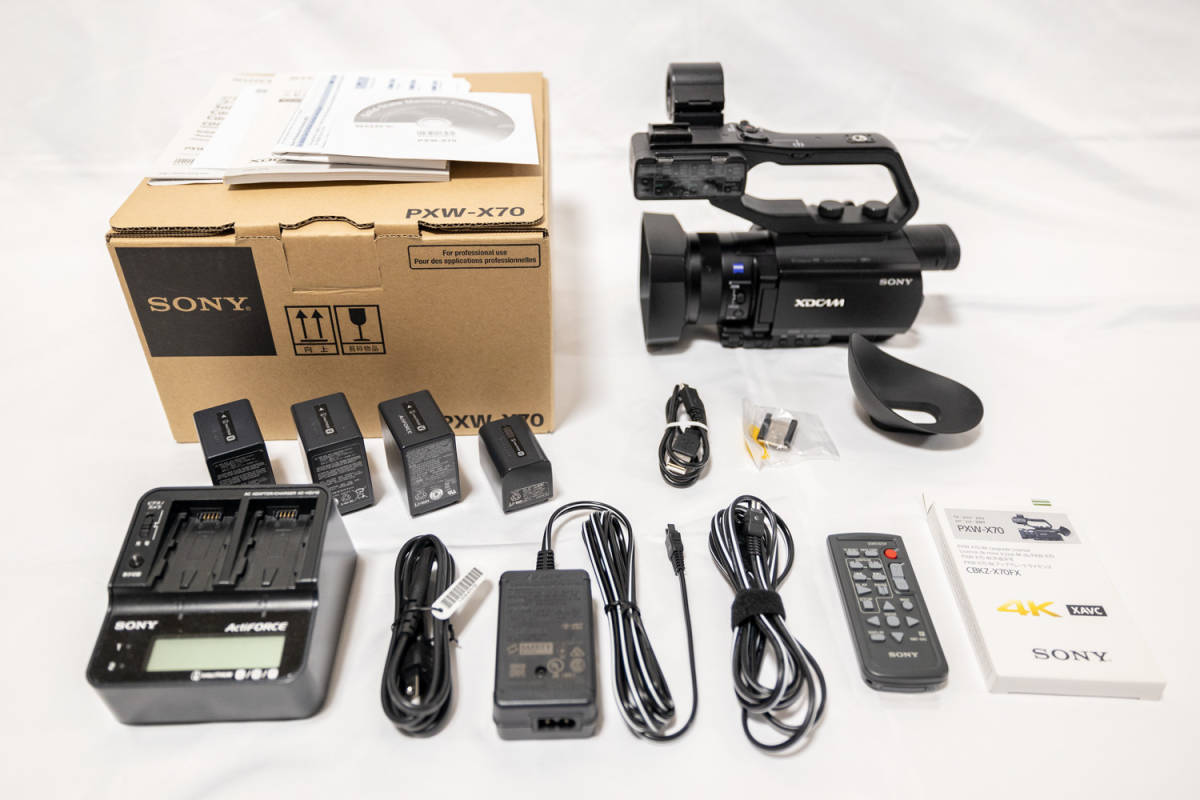 SONY PXW-X70 XDCAMメモリーカムコーダー 4Kアップグレード済 中古