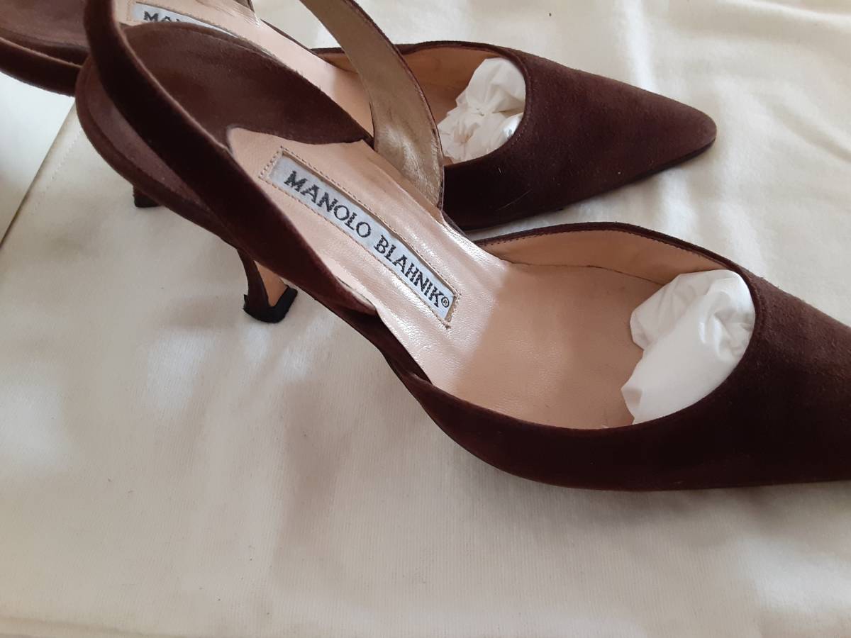 MANOLO BLAHNIK キャロリン マノロブラニク パンプス バックストラップ 