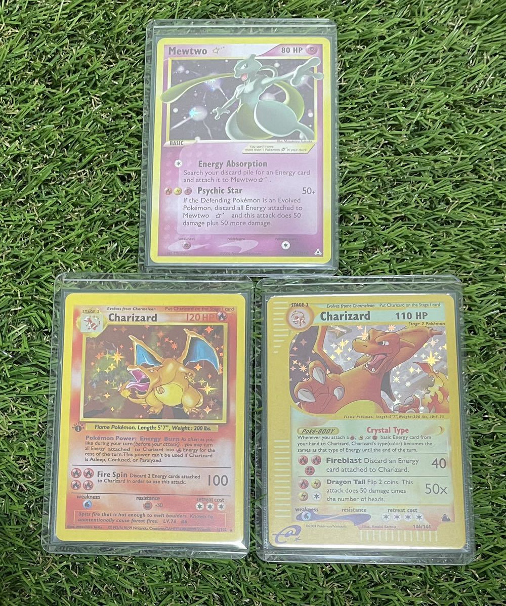 海外版 ポケモンカード リザードン クリスタルタイプ ミュウツー スター 3枚セット 英語 ポケモンカードゲーム 売買されたオークション情報 Yahooの商品情報をアーカイブ公開 オークファン Aucfan Com