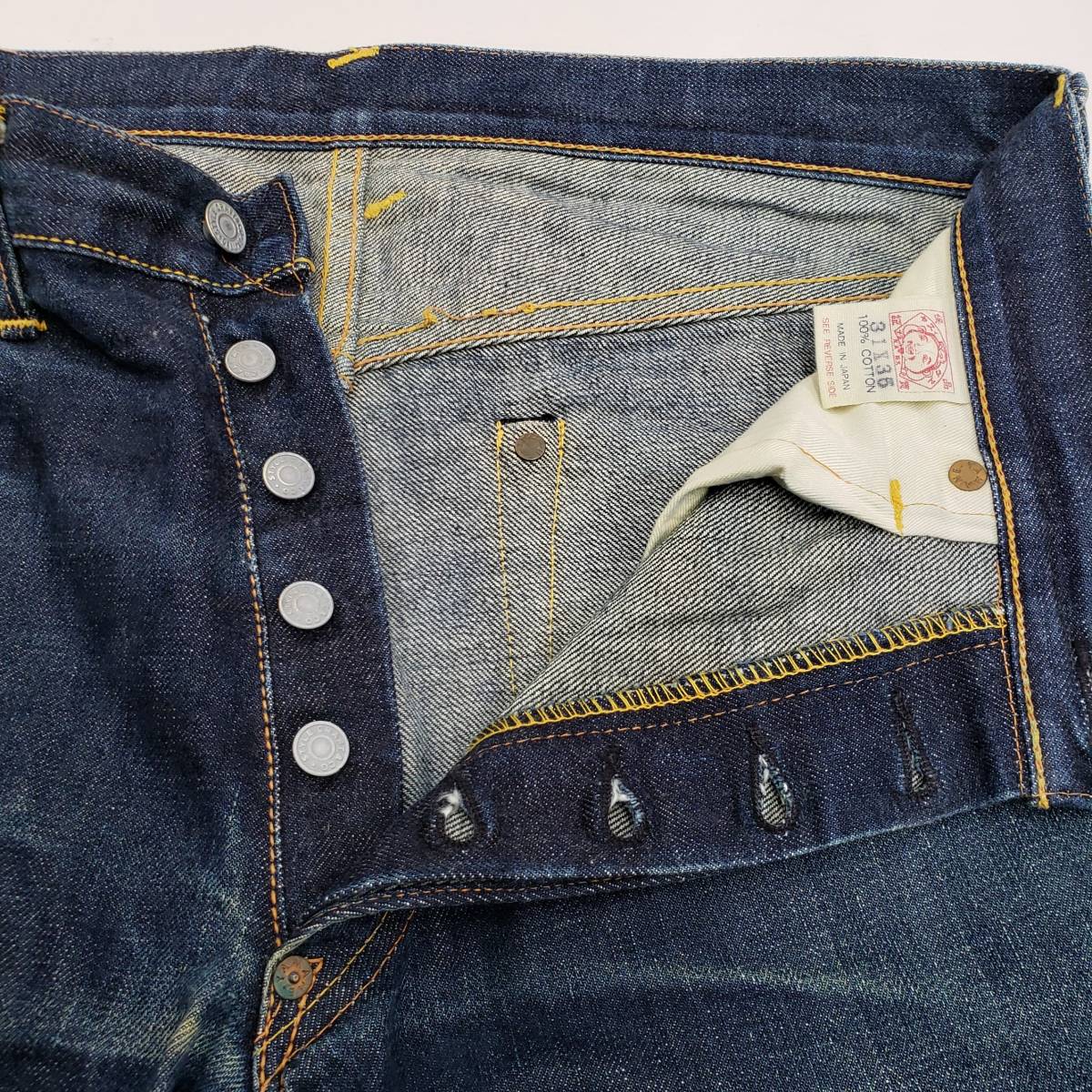 EVISU エヴィス No.2 LOT2000 ペイント W31 カモメ デニム ジーンズ 