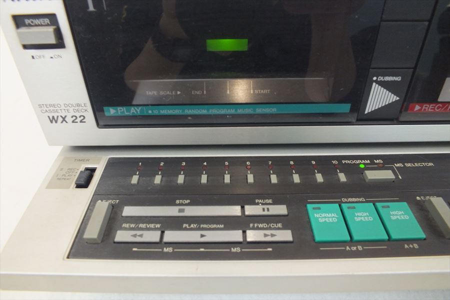 AIWA AD-WX22 希少 ダブルカセットデッキ - アイワ 通電OK ダブル