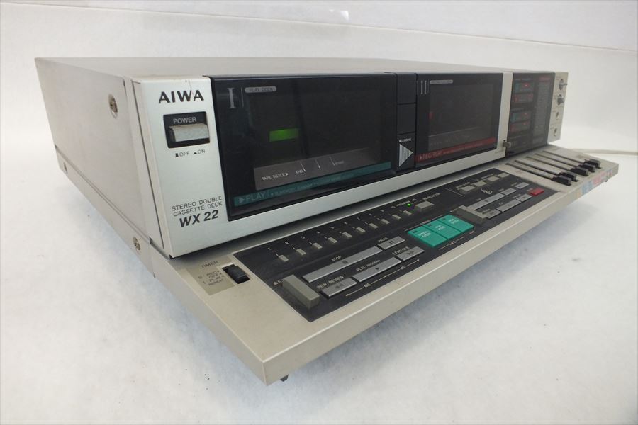AIWA AD-WX22 希少 ダブルカセットデッキ - アイワ 通電OK ダブル