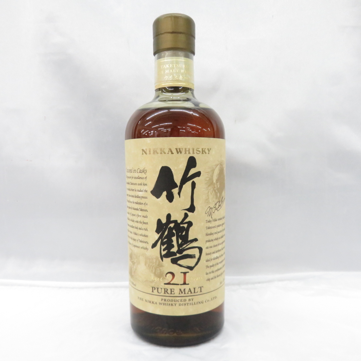 未開栓】NIKKA ニッカ 竹鶴 21年 ピュアモルト 旧ラベル ウイスキー 