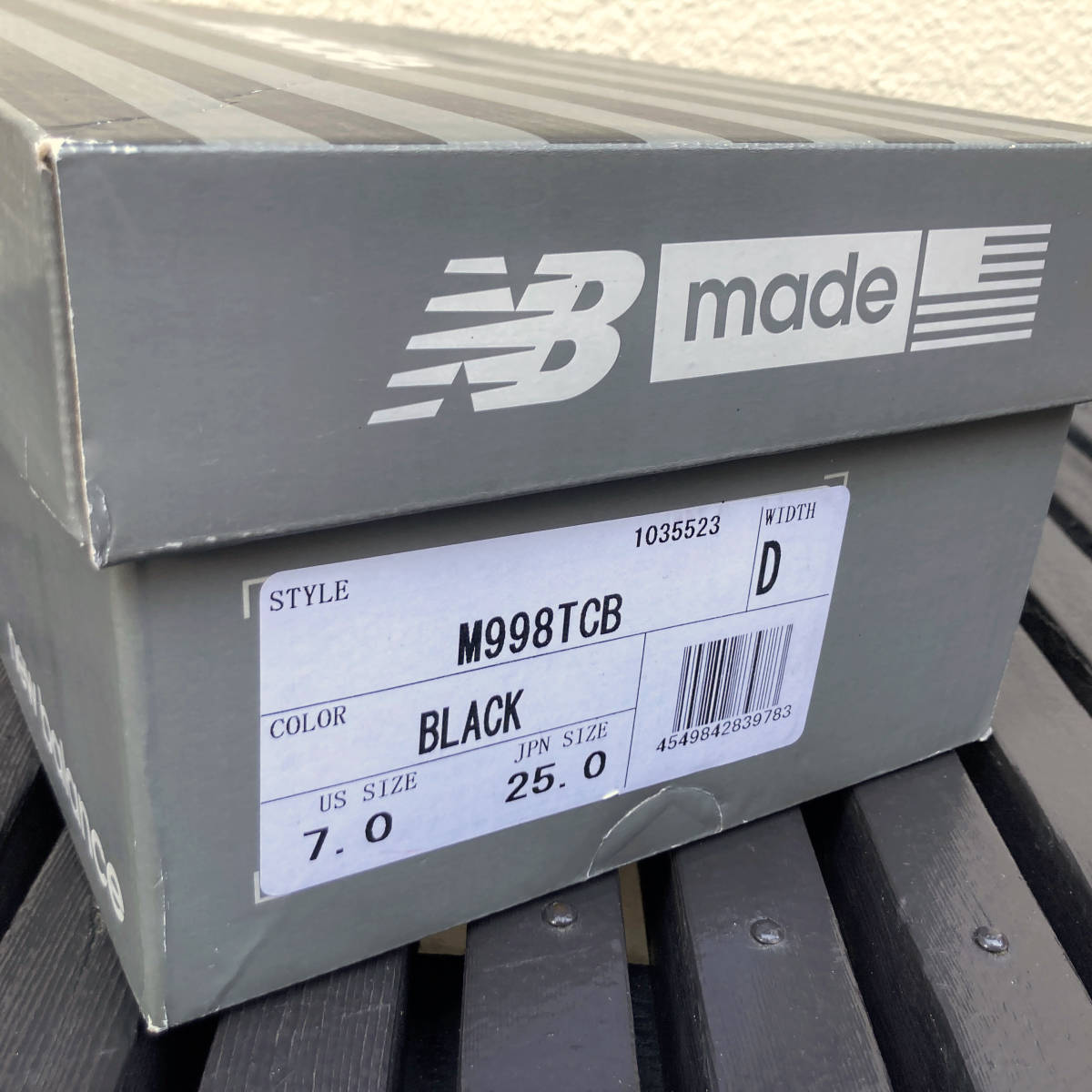 ロンハーマン限定 New Balance M998TCB ブラック ハラコ USA製 US7 
