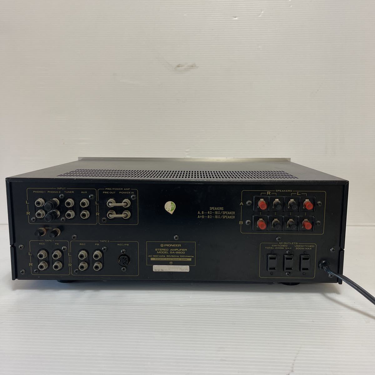 Pioneer パイオニア SA-8800 プリメインアンプ