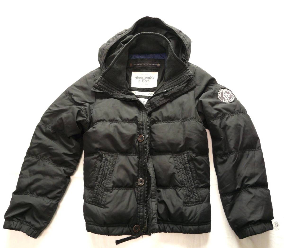 □ネイビー□Abercrombie＆Fitch ダウンジャケット□アバクロ 