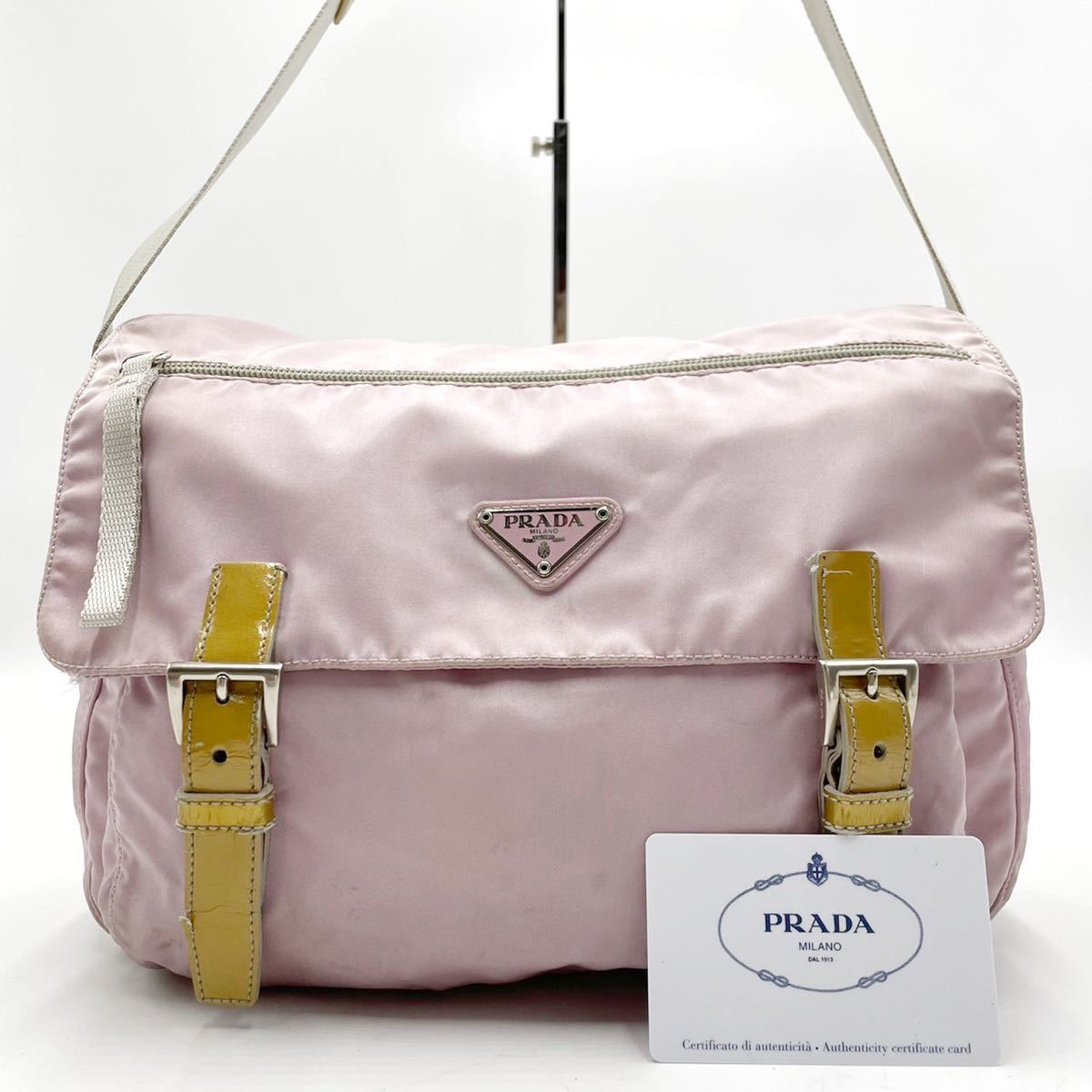 セール，人気SALE 《可愛い色》PRADA プラダ ショルダーバッグ ベルト 