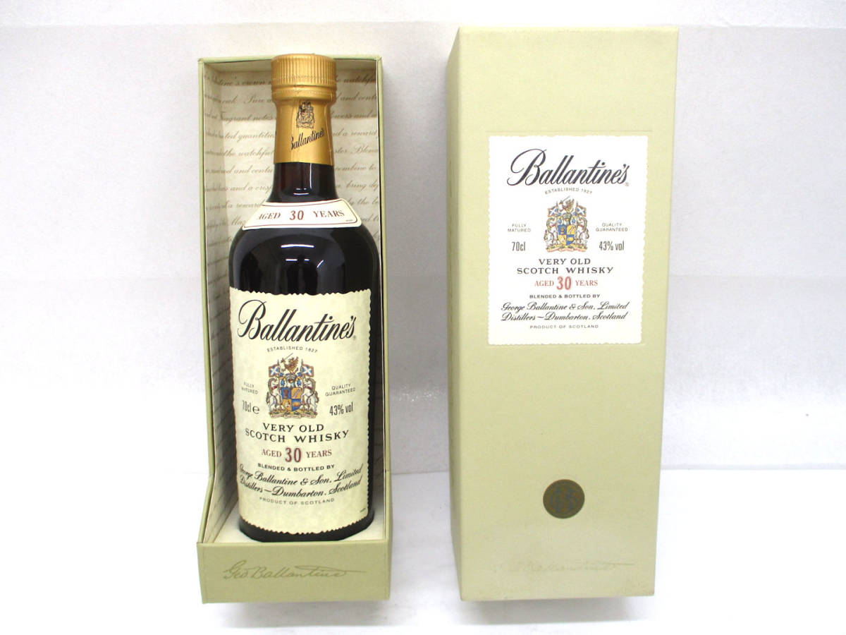 未開栓 Ballantine's バランタイン 30年 金キャップ