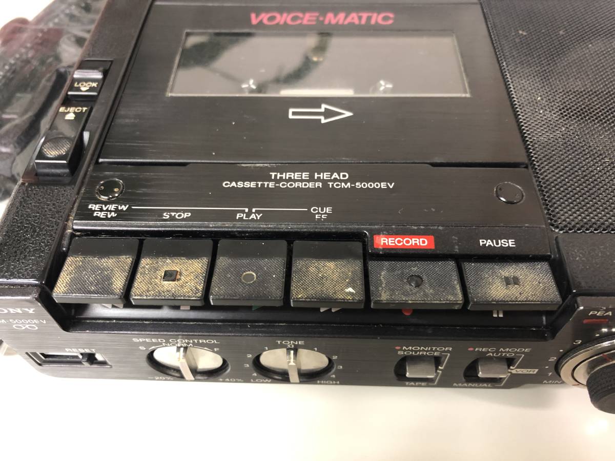 ジャンク品※ SONY ソニー TCM-5000EV カセットレコーダー① TCM-5000EV