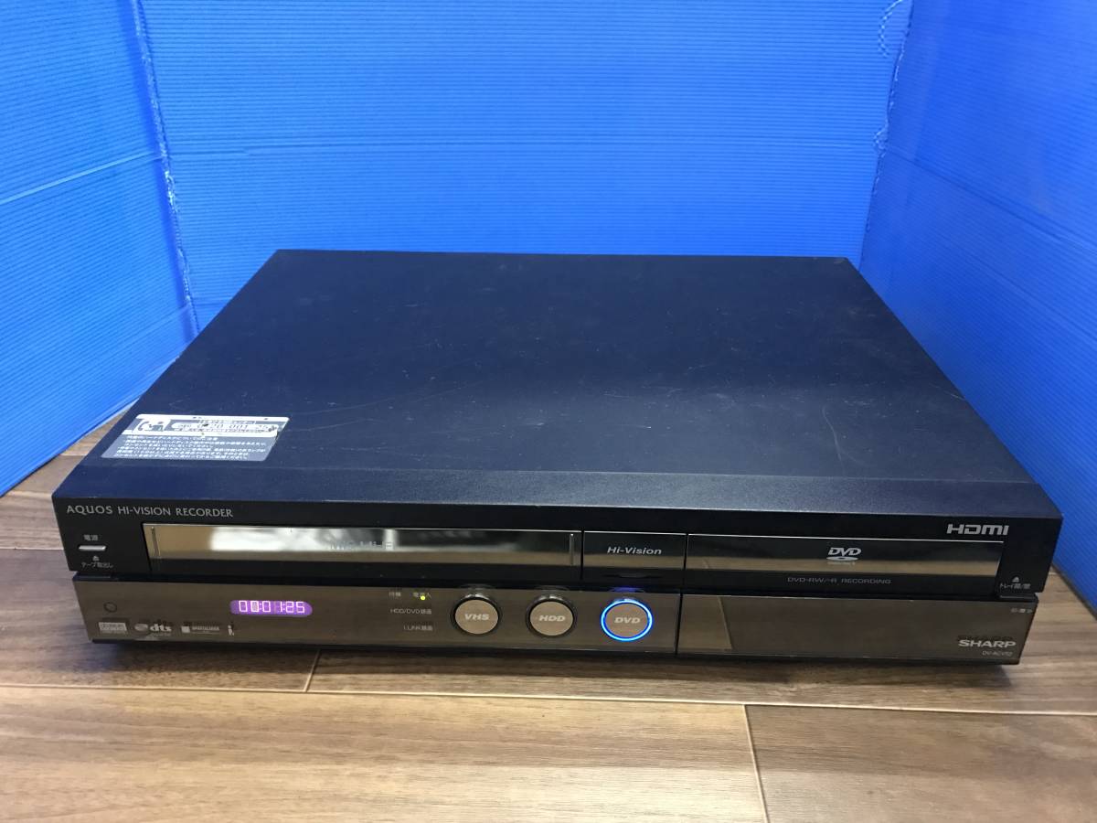 SHARP DV-ACV52 VHS/HDD/DVDレコーダー ジャンクB-2089 DVDレコーダー
