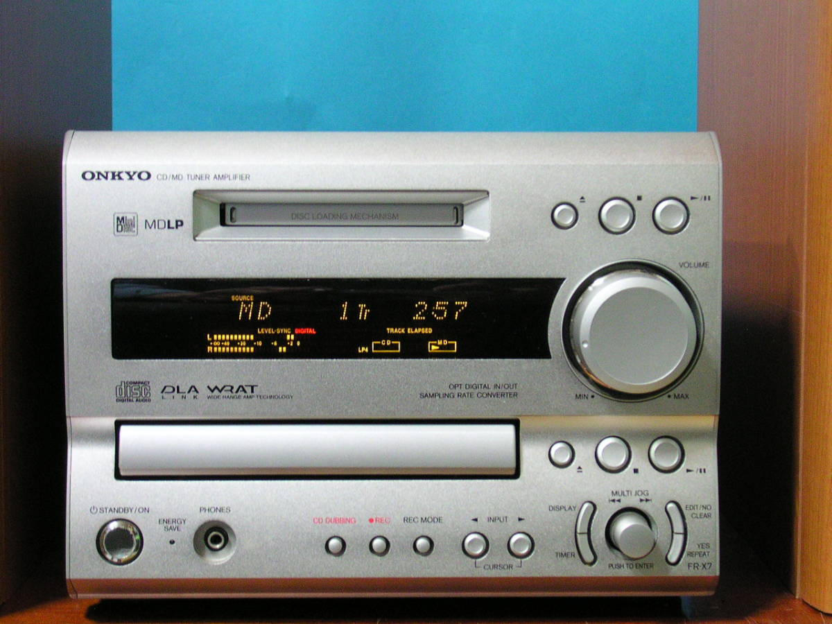 ONKYO FR-SX7 動作良好です 即決Onkyo高級CD⁄MDコンポ CD FR-X7