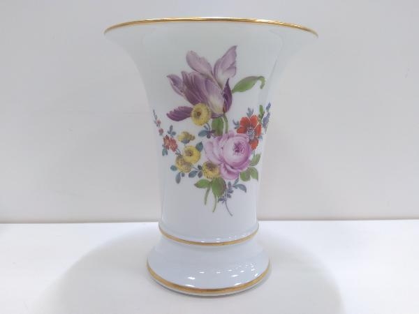 MEISSEN マイセン 5つ花 フラワーベース 花瓶 MEISSEN マイセン ベーシックフラワー 5つ花 花瓶 フラワーベース 金彩