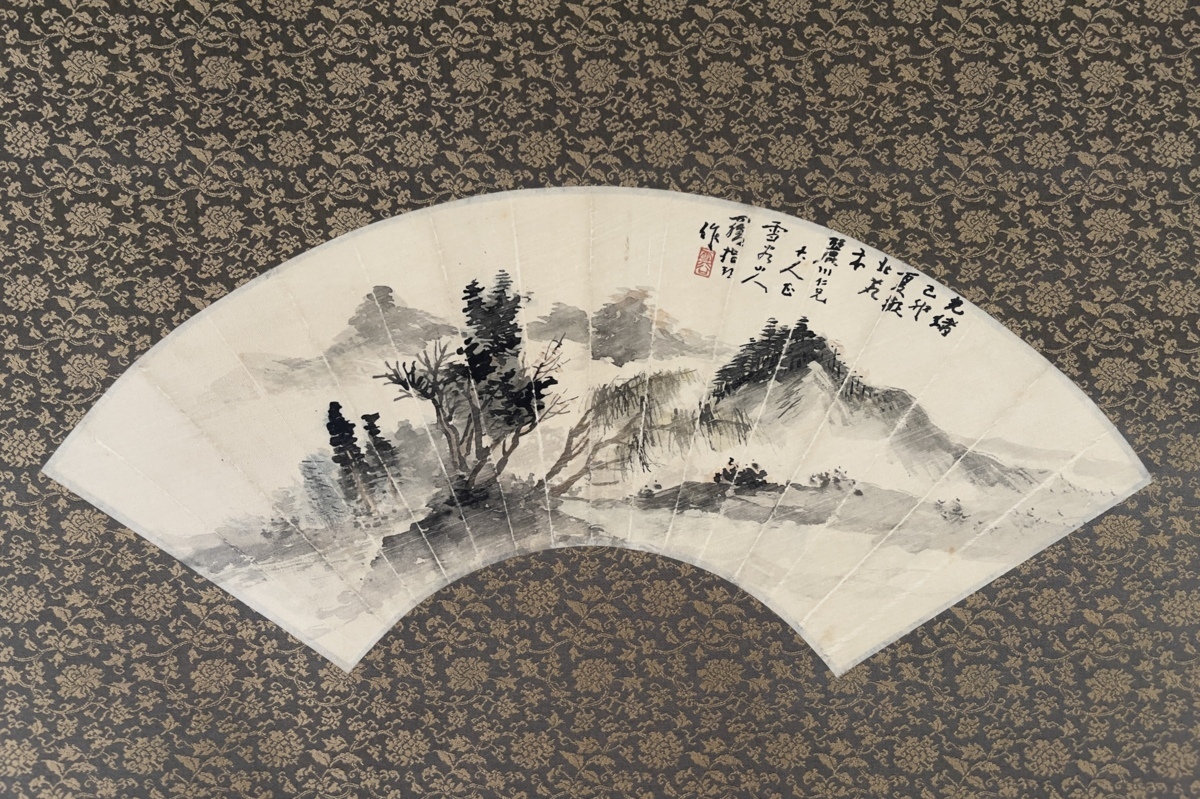 模写】吉】6584 羅清 羅雪谷 山水図 来舶画人 中国画 古画 掛軸 掛け軸