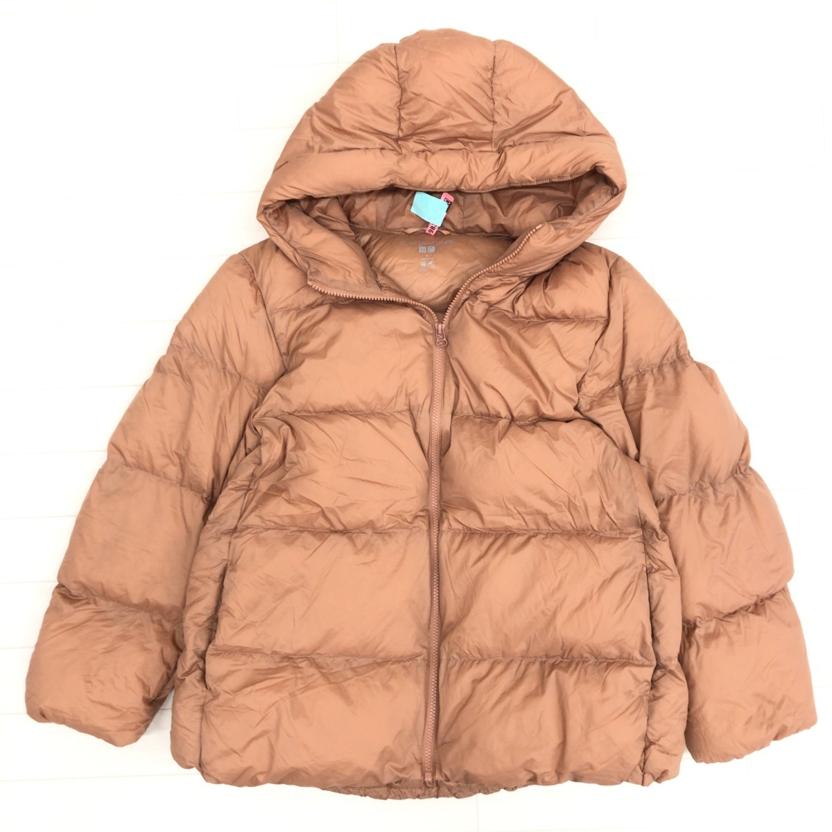 ●美品 UNIQLO ユニクロ ウルトラライトダウンコクーンパーカ ゆったり 大きいサイズ XL ピンク レディース 女性用 婦人 ダウンジャケット