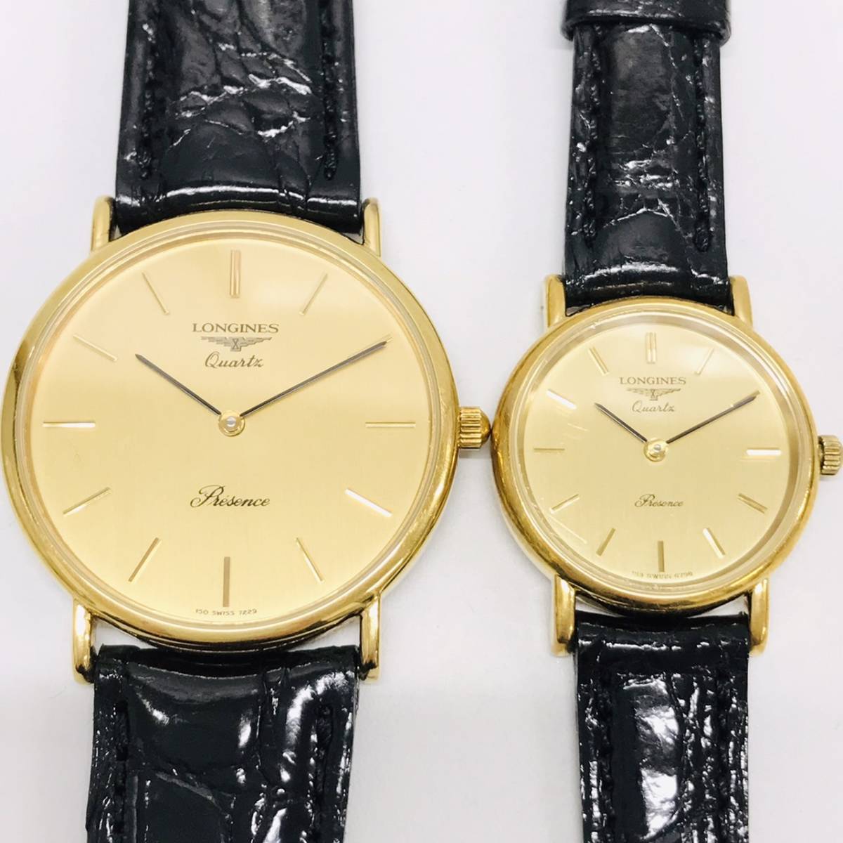 1円～☆LONGINES ロンジン 腕時計 2本おまとめ☆ラウンドケース/2針 