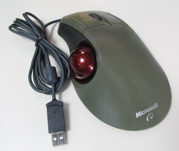 Trackball Microsoft Optical Mouse - Explorer D67-00001 1.0 USB PS2