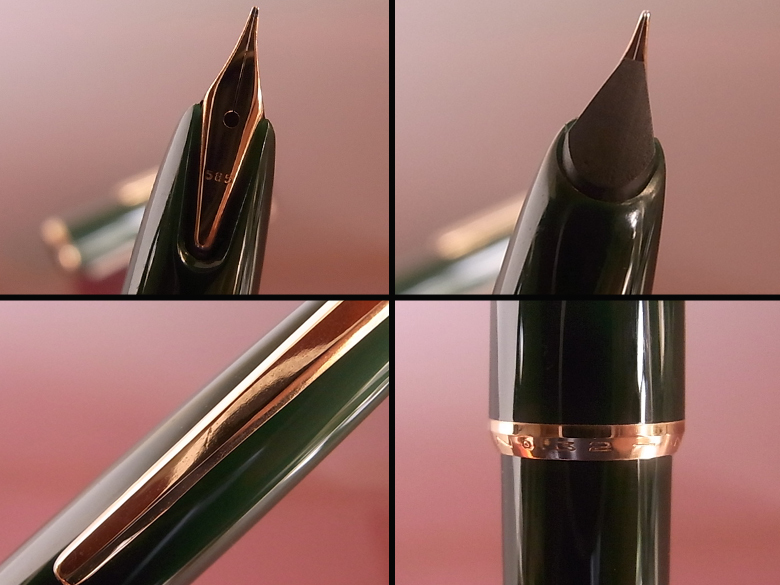 モンブラン 万年筆 14K 0 02388 万年筆｜Yahoo!フリマ（旧 【1960年代】 モンブラン No 32 万年筆 グリーン 14K EF ニブ