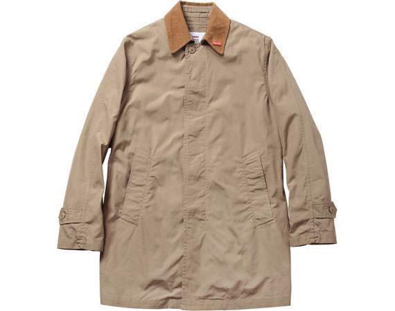 名作11FW Supreme Leopard Lined Trench Coat Small ステンカラー 