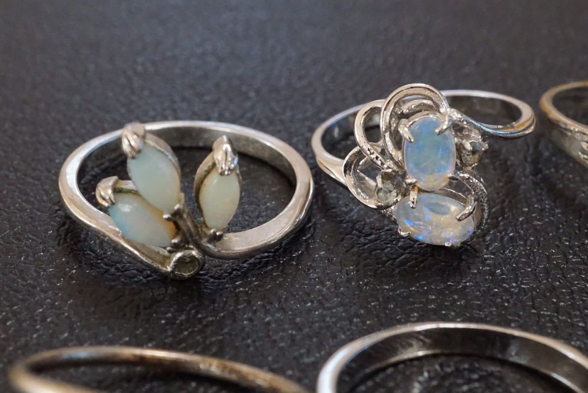 B831 オパール opal ヴィンテージ リング 指輪 6点セット アクセサリー 