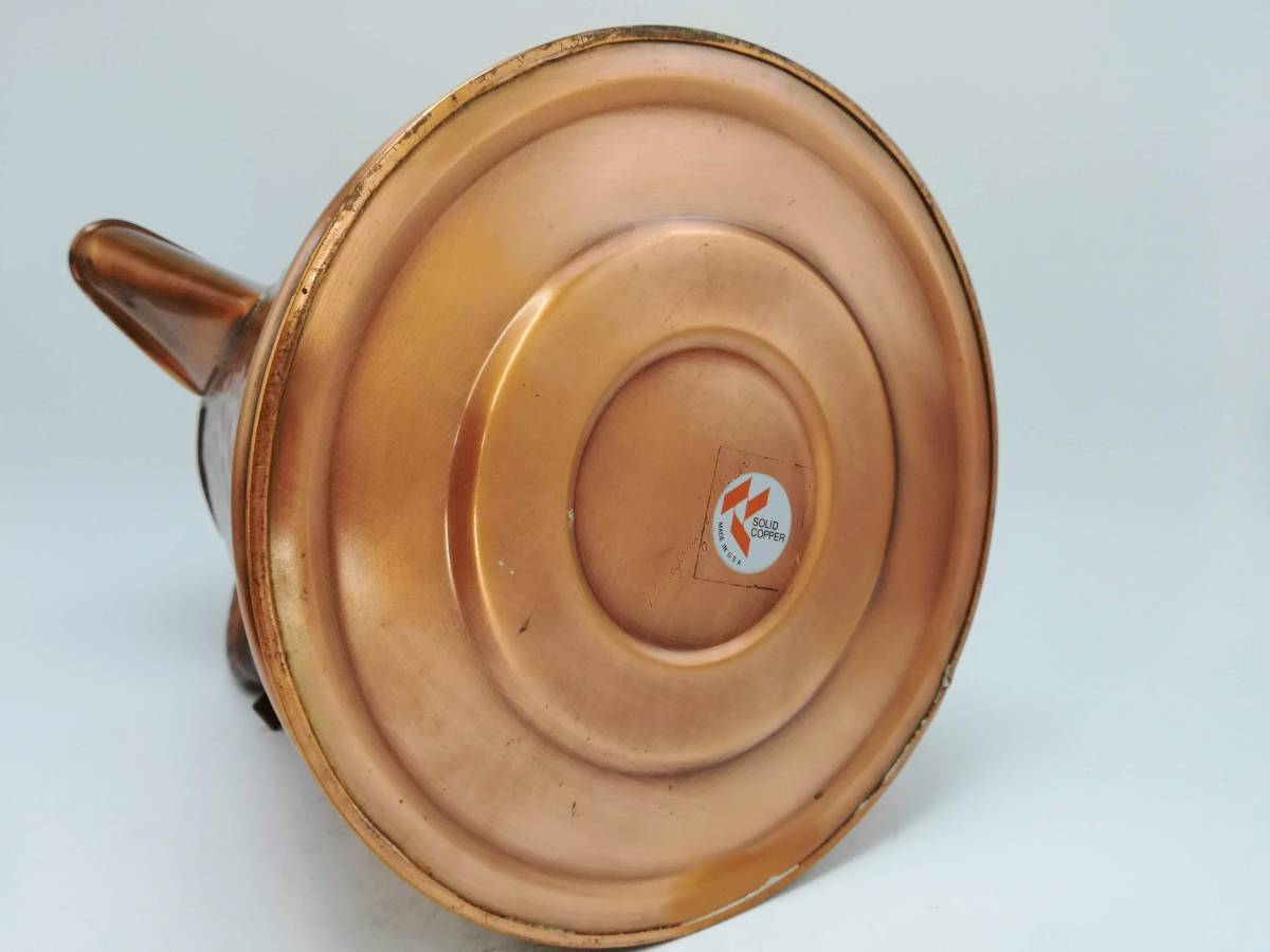 ☆特大 GREGORIAN グレゴリアン COPPER KETTLE ソリッド コッパー