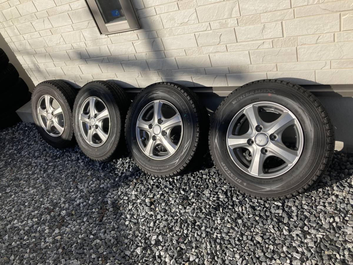 アルミホイール付き145R12・6PLT・タイヤダンロップ・ウインター