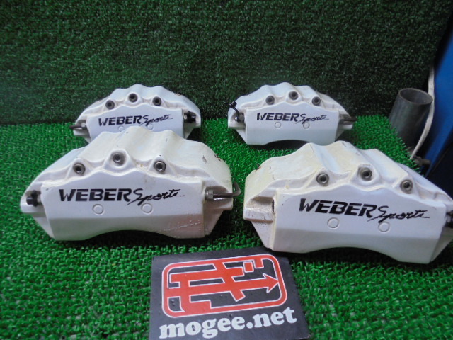 2DW3165FA5-1 ) トヨタ アルファード MNH10W/MNH15Wにて使用　WEBER SPORTS　ブレーキキャリパーカバーセット