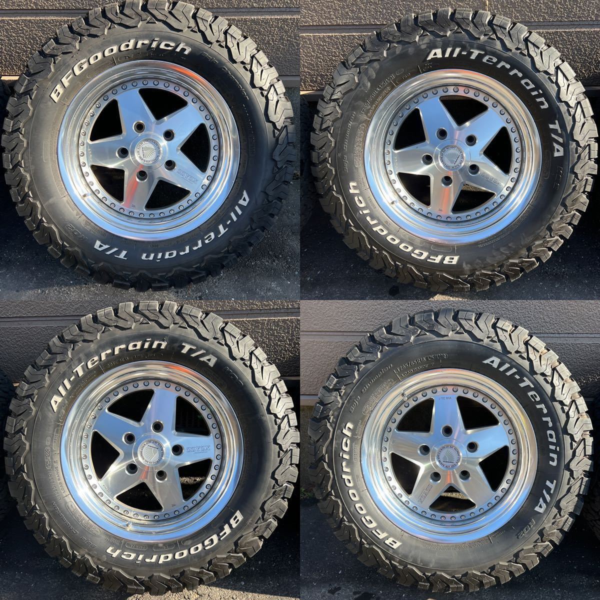 【セール，人気セール】 RAGUNA ZZYZX MZ500 18インチ 8j PCD150 +10 5穴 BFグッドリッチ A/T KO2 285/65/18 ランクル100 200 70 ワイトレ付属 or スペーサー付属(ラジアルタイヤ)｜売買されたオークション情報、yahooの商品情報をアーカ 5穴