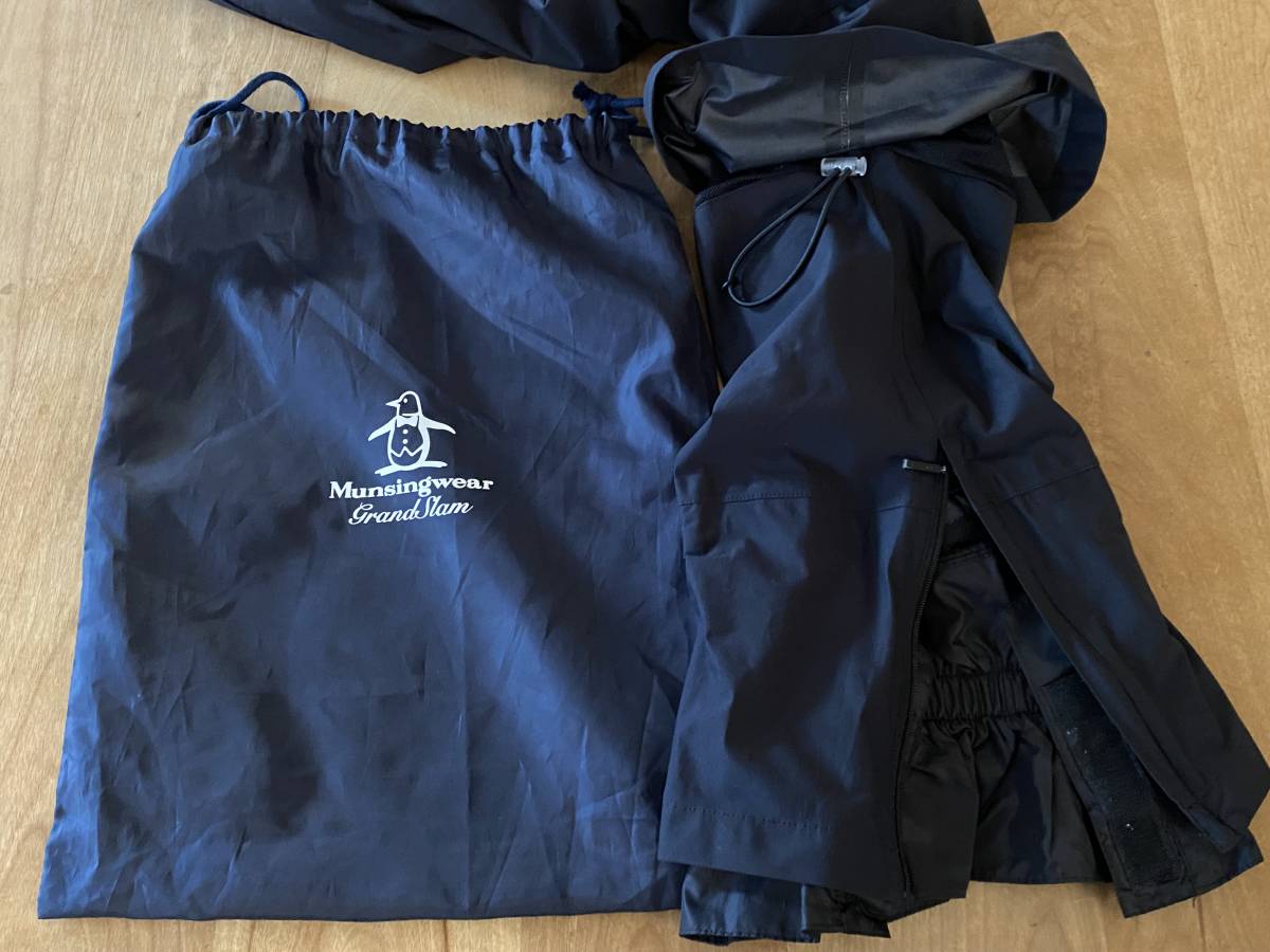 Munsingwear マンシングウェア グランドスラム レインウェア 上下 黒