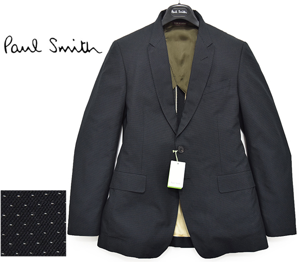 セール，限定セール ポールスミス 日本製 ファーストライン Paul Smith ピンドット柄 シルク混コットン 2B テーラードジャケット/40 細身L(テーラードジャケット、ブレザー)｜売買されたオークション情報、yahooの商 男性用