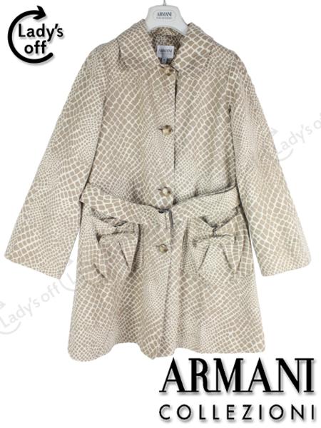 アルマーニ [ ARMANI ] リボン フレアー トレンチコート [38]
