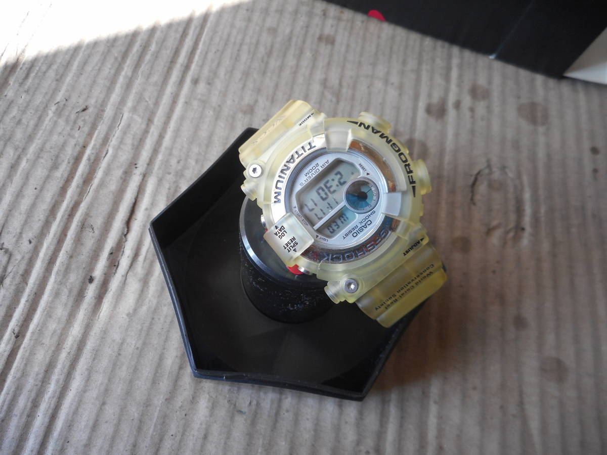 【本物保証，100%新品】 CASIOカシオＧショック ＷＣＣＳフロックマンチタンＤＷ８２０１ＷＣ(FROGMAN)｜売買されたオークション情報、yahooの商品情報をアーカイブ公開 - オークファン G-SHOCK