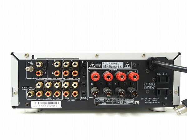 中古 ONKYO オンキョー A-933 プリメイン アンプ INTEC O1700878 ONKYO