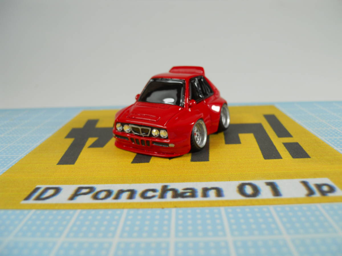 チョロQ　カスタム　ランチア　デルタHF ワイドボディ　BBS レッド　20