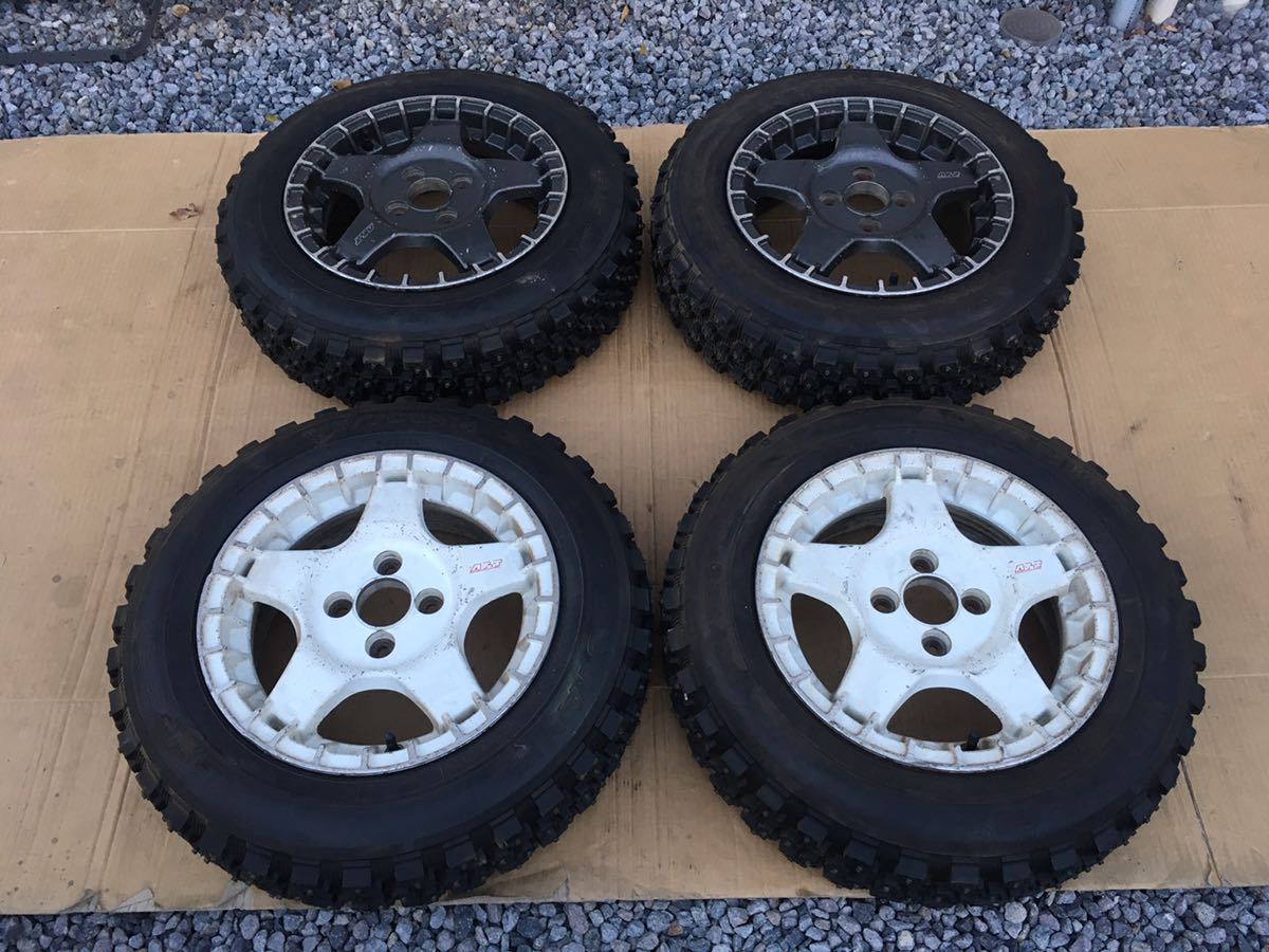 フルピン スパイク アドバン WR-13 マカロニピン 175SR14 バリ山