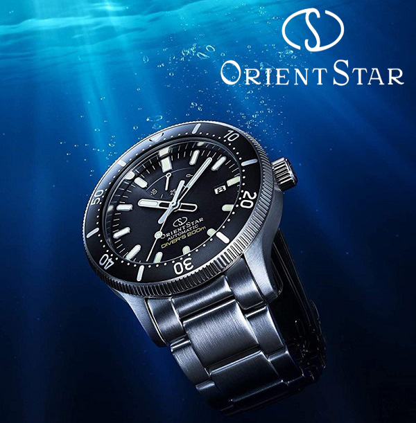 【1円新品正規品】オリエントスターORIENT STARスポーツアウトドアキャンプ【200m空気潜水用防水】自動巻きメンズダイバー腕時計ブラック ダイバー オリエントスター ORIENT チタン製ダイバーズやオーロライメージのセミスケルトンなど 国産時計\u201cオリエントスター\u201d新作人気のニュアンスカラーなど、自社製 Star