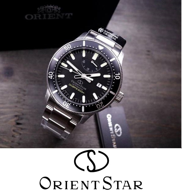 【1円新品正規品】オリエントスターORIENT STARスポーツアウトドアキャンプ【200m空気潜水用防水】自動巻きメンズダイバー腕時計ブラック ダイバー オリエントスター ORIENT チタン製ダイバーズやオーロライメージのセミスケルトンなど 国産時計\u201cオリエントスター\u201d新作人気のニュアンスカラーなど、自社製 Star