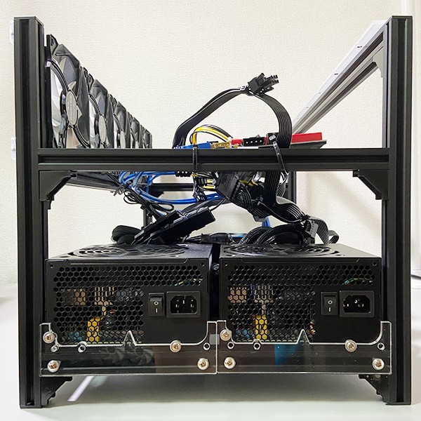 マイニング リグ セット / 新品 電源 1500W / RTX GPU 最大6枚 搭載可 