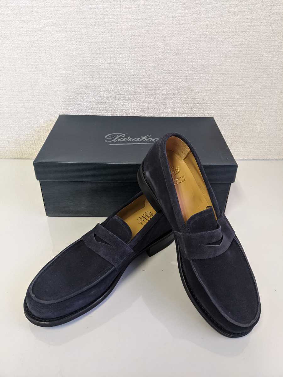 パラブーツ　Paraboot　未使用　コインローファー　6.5インチ　スエード　127245