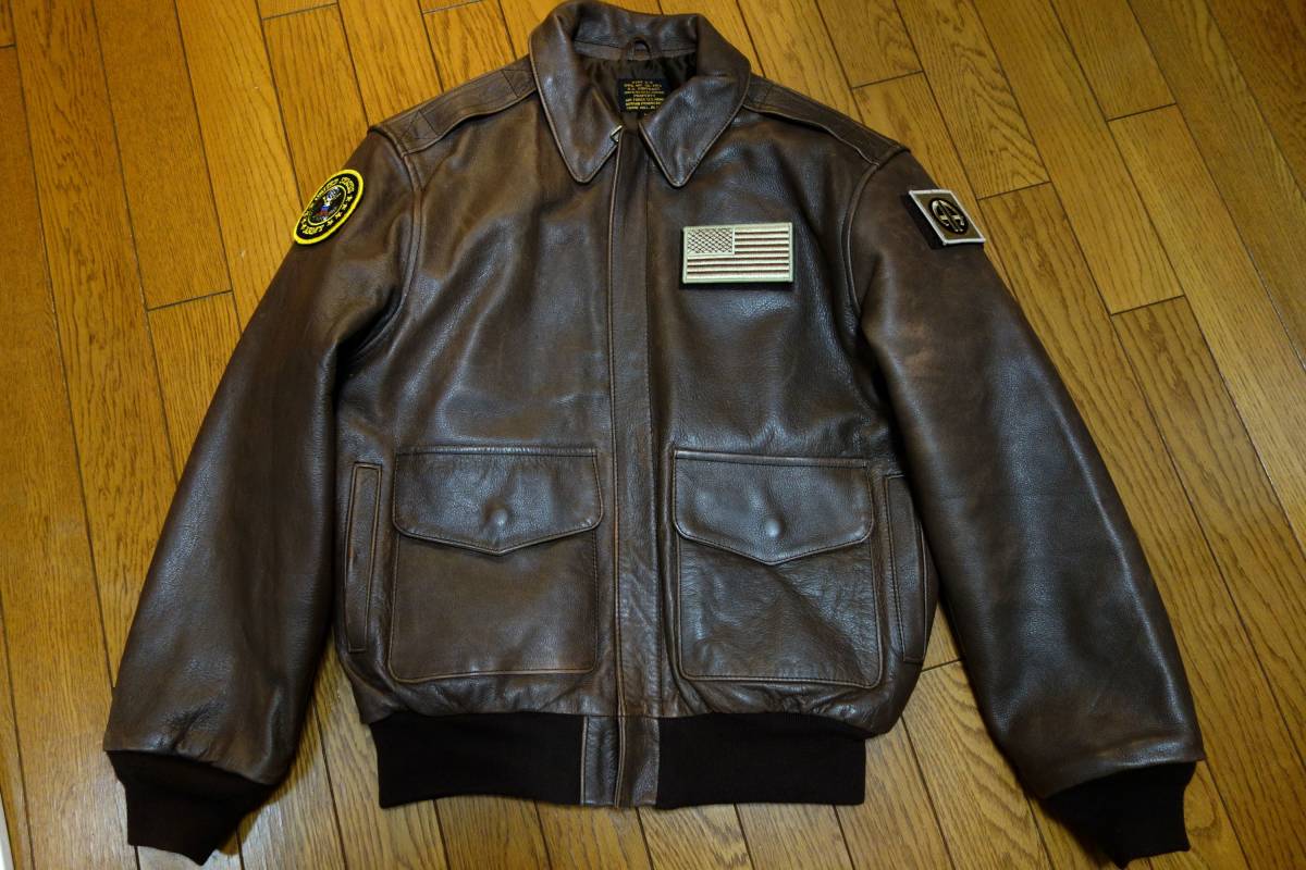 ほぼ未使用！ 中田商店 MORGAN A-2ジャケット Mサイズ 米軍エンボス 