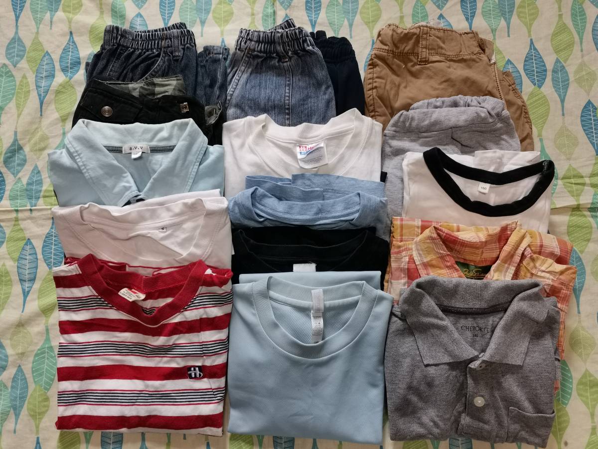 男の子用　１４０・１５０　夏用の上下　まとめ売り
