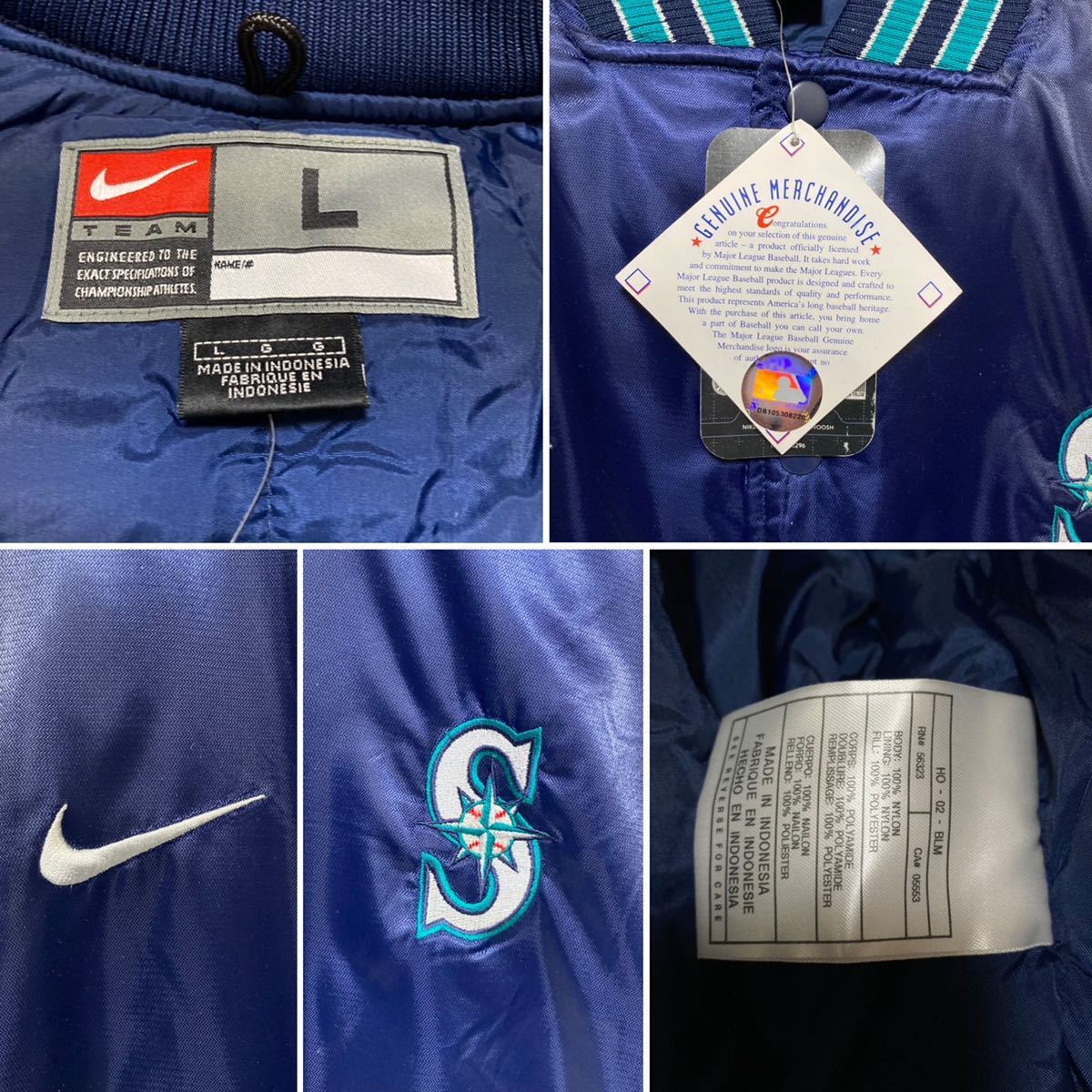 デッドストック 90s NIKE MLB MARINERS ナイキ シアトルマリナース 90 