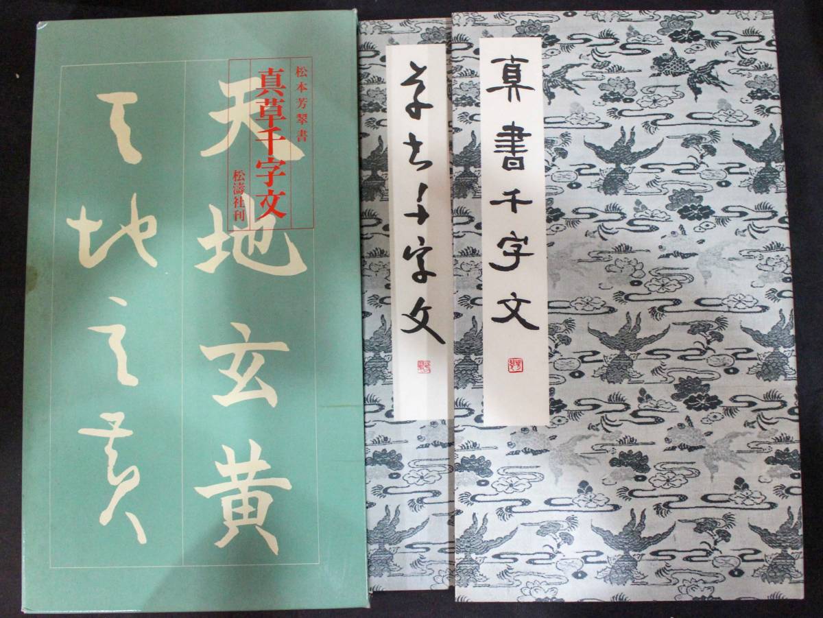 新品 書道 楷書草書 松本芳翠書 真草千字文 松濤社刊 1箱2冊(書道)｜売買されたオークション情報、yahooの商品情報をアーカイブ公開 - オークファン 書道