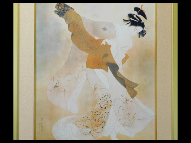 新作登場，安い 伊東深水 鏡獅子 美人画 浮世絵 陶板 文芸陶磁板 複製版画 工芸 額装 専用タトウ 第15回帝展 昭和9年制作 日展理事 師 鏑木清方 s21072505(その他)｜売買されたオークション情報、yahooの商品情報 その他