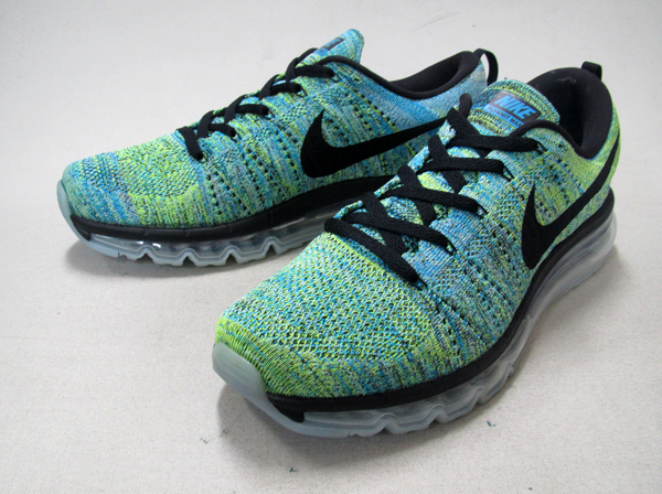 '15 NIKE FLYKNIT MAX BK/BK BL LGN US10.5 フライニット1ES1