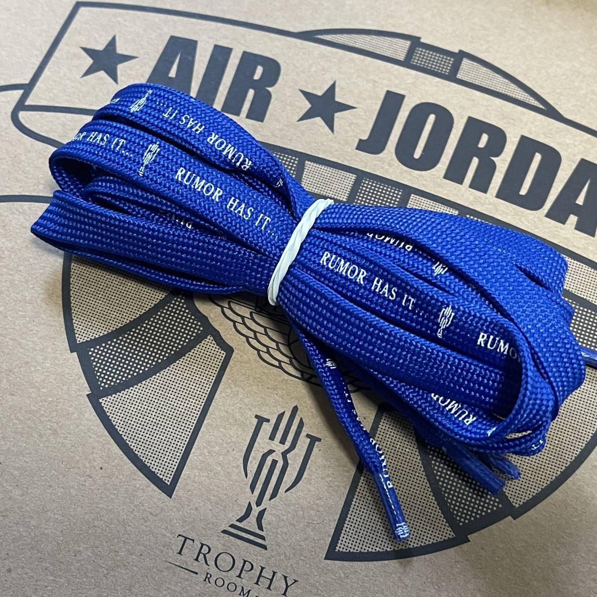 エアジョーダン　トロフィールーム　Chicago シューレース TROPHY ROOM BLUE SHOELACE AIR JORDAN 1 CHICAGO FRIEND ＆ FAMILY