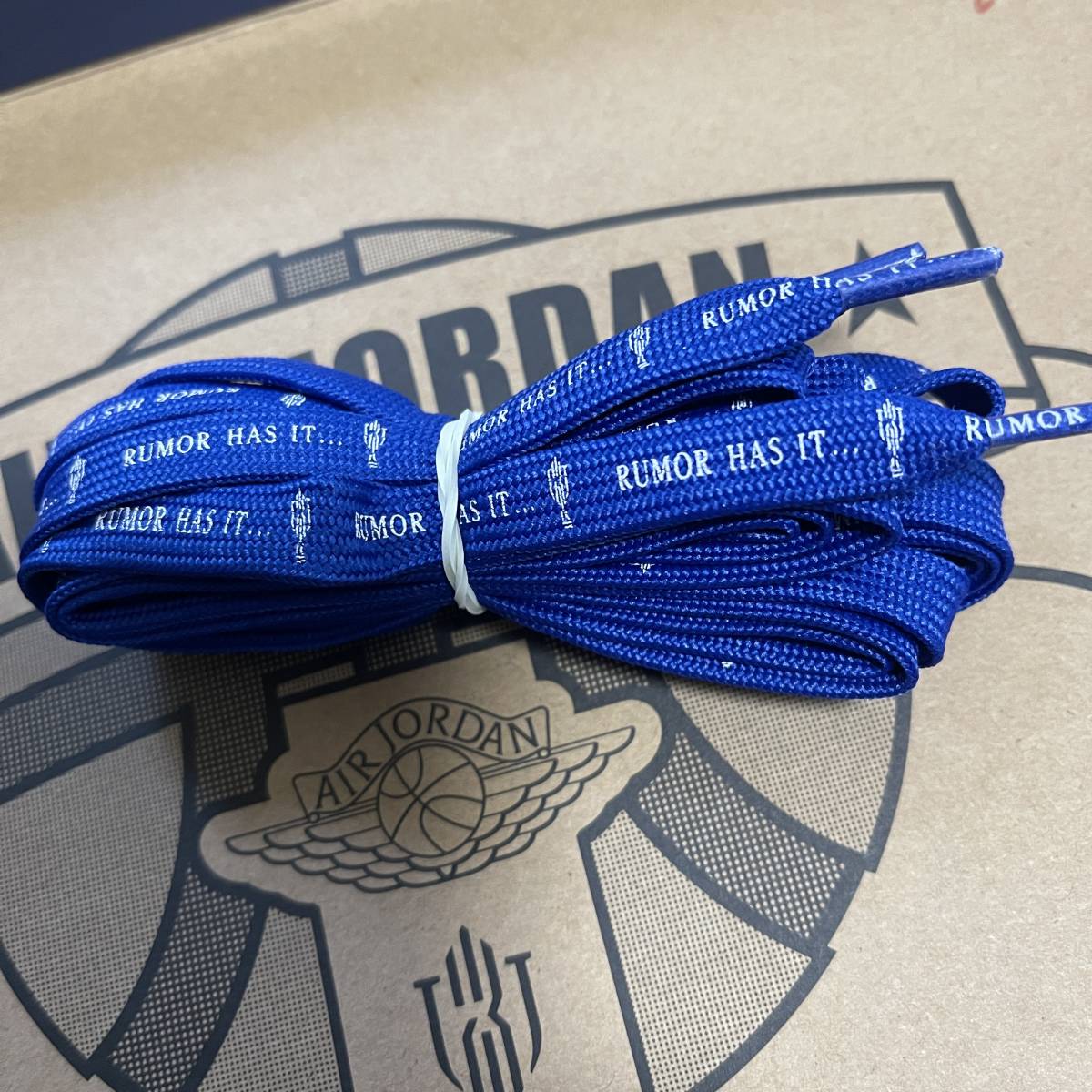 TROPHY ROOM BLUE SHOELACE AIR JORDAN 1 CHICAGO FRIEND ＆ FAMILY